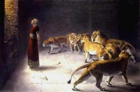 El profeta Daniel con los leones