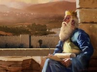 Salomon mirando Jerusalem