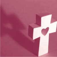 cruz rosada roja cristianismo